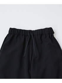 【LOISIR】エコダブルクロスクロップドパンツ 詳細画像 ブラック 14