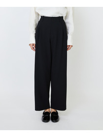 【LOISIR】エコダブルクロスクロップドパンツ 詳細画像 ブラック 7