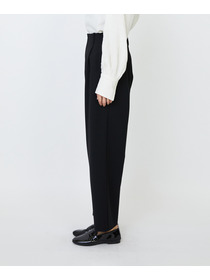 【LOISIR】エコダブルクロスクロップドパンツ 詳細画像 ブラック 8