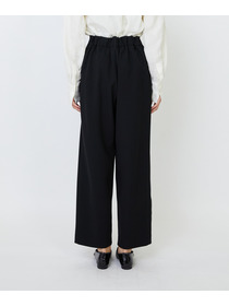 【LOISIR】エコダブルクロスクロップドパンツ 詳細画像 ブラック 9