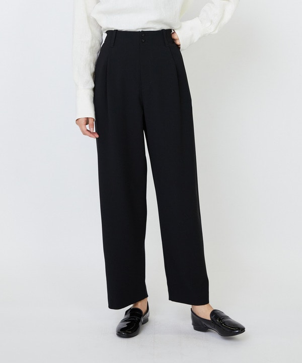 【LOISIR】｜2BUY10%OFF・3BUY20%OFF｜エコダブルクロスクロップドパンツ