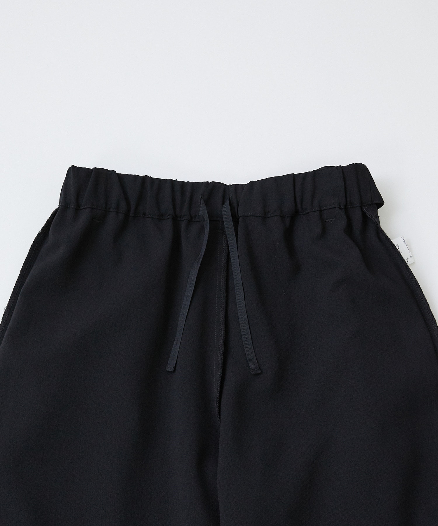 【LOISIR】エコダブルクロスクロップドパンツ 詳細画像 ブラック 14