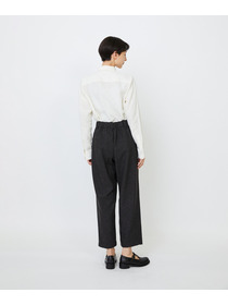 【LOISIR】エステルウールエターミンクロップドパンツ 詳細画像 ブラウン 5