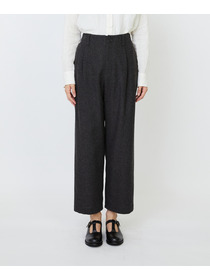 【LOISIR】エステルウールエターミンクロップドパンツ 詳細画像 ブラウン 6