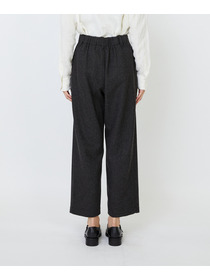 【LOISIR】エステルウールエターミンクロップドパンツ 詳細画像 ブラウン 8