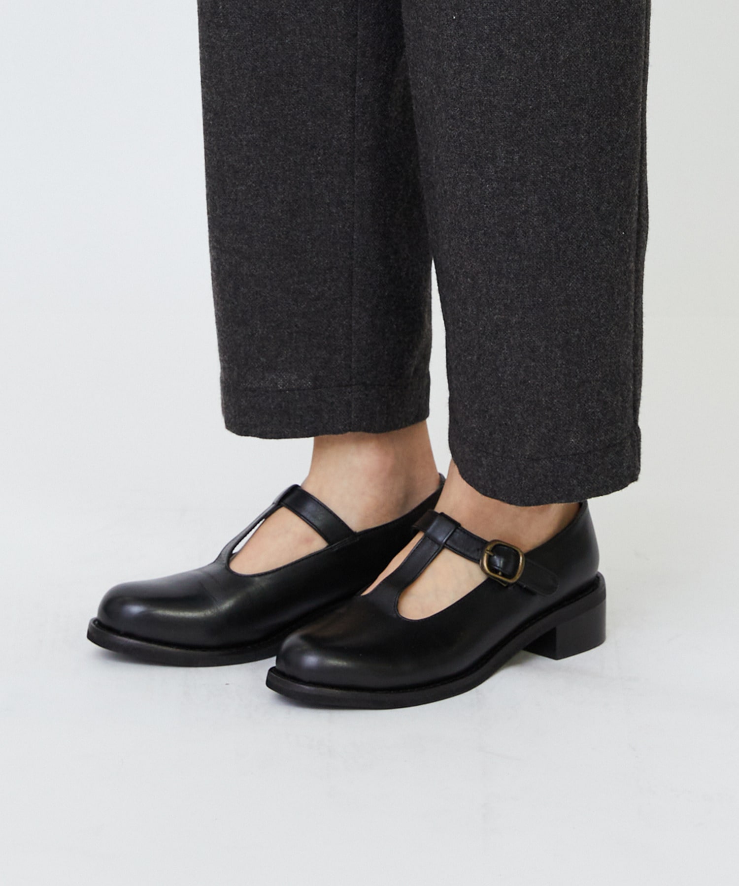 【LOISIR】エステルウールエターミンクロップドパンツ 詳細画像 ブラウン 12