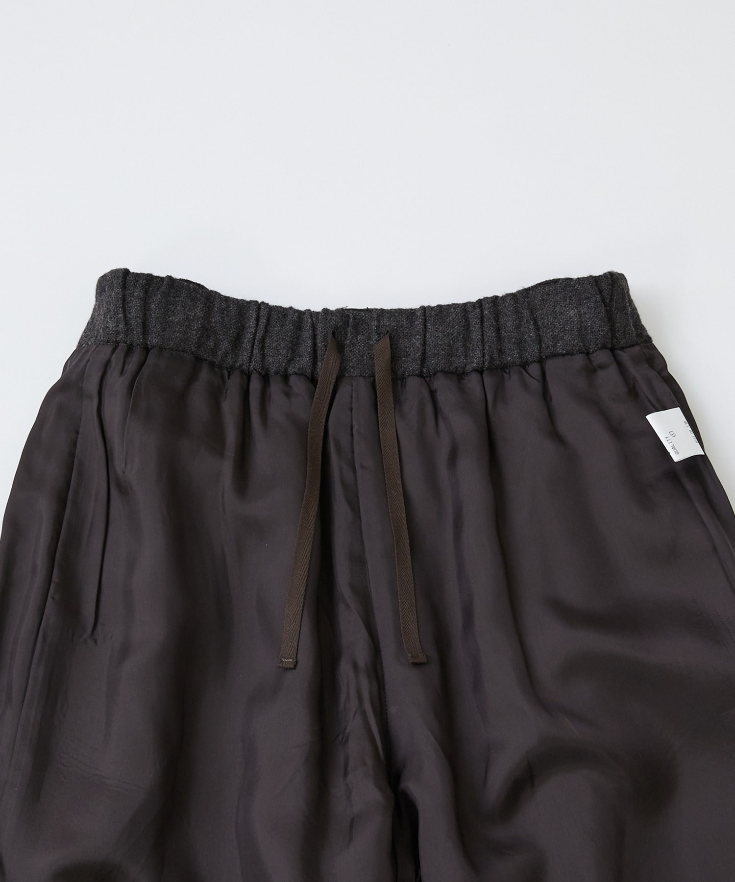 【LOISIR】エステルウールエターミンクロップドパンツ 詳細画像 ブラウン 13