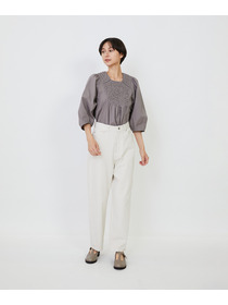 【LOISIR】コットンカツラギモンローパンツ 詳細画像 ベージュ 4