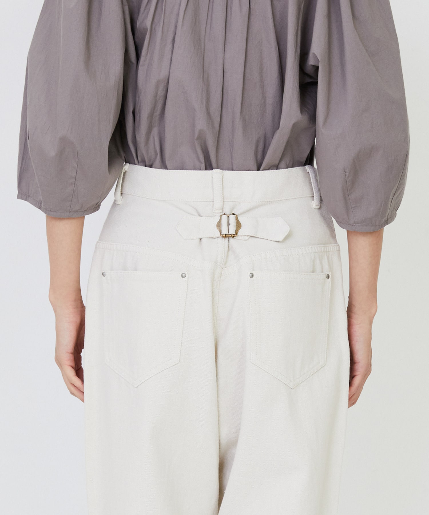 【LOISIR】コットンカツラギモンローパンツ 詳細画像 ベージュ 12