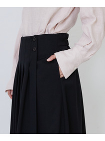 【LOISIR】【MTサイズ有り】ギャバジンラップスカート 詳細画像 グレー 24