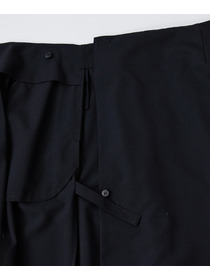 【LOISIR】【MTサイズ有り】ギャバジンラップスカート 詳細画像 グレー 26