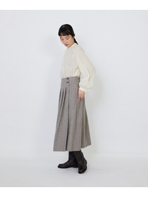 【LOISIR】【MTサイズ有り】ギャバジンラップスカート 詳細画像 グレー 4