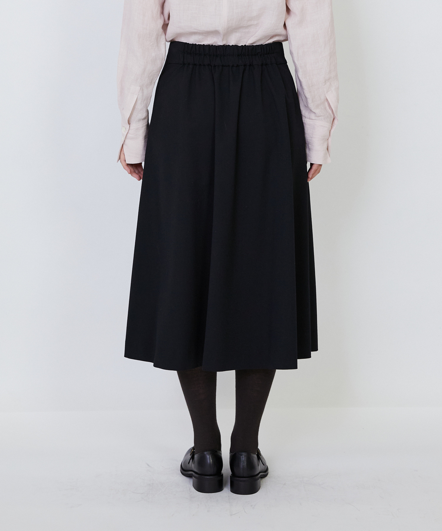 【LOISIR】【MTサイズ有り】ギャバジンラップスカート 詳細画像 グレー 20