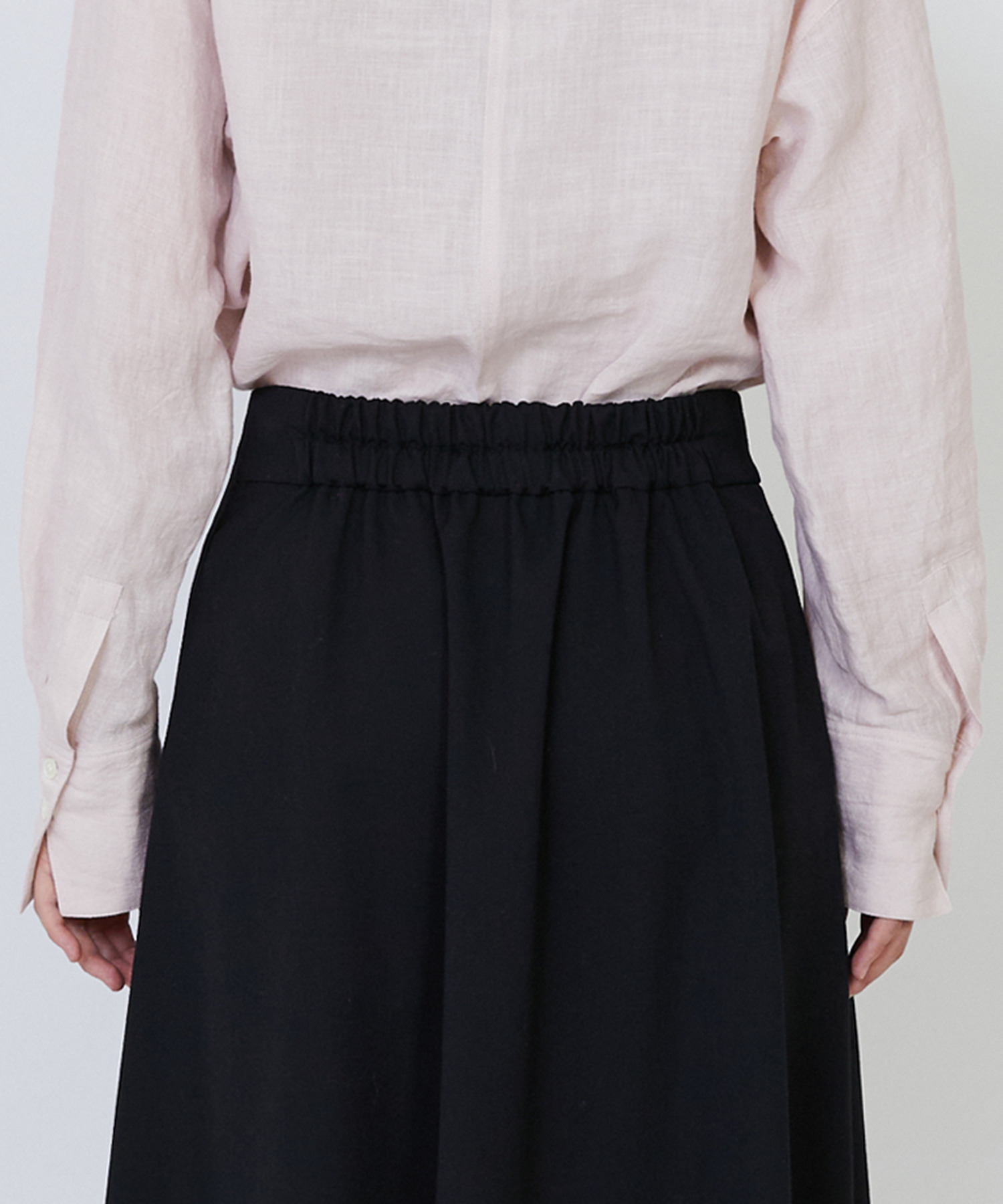 【LOISIR】【MTサイズ有り】ギャバジンラップスカート 詳細画像 グレー 22