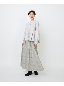 【LOISIR】オリジナルジャカードイージースカート 詳細画像 ブラウン系その他 2