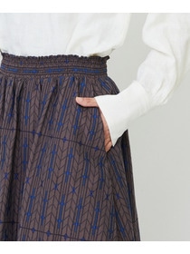 【LOISIR】オリジナルジャカードイージースカート 詳細画像 ブラウン系その他 23