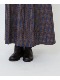 【LOISIR】オリジナルジャカードイージースカート 詳細画像 ブラウン系その他 24