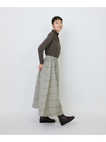 【LOISIR】オリジナルジャカードイージースカート 詳細画像 ブラウン系その他 6