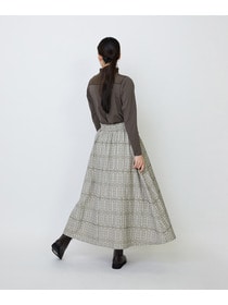 【LOISIR】オリジナルジャカードイージースカート 詳細画像 ブラウン系その他 7