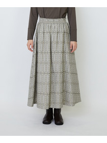 【LOISIR】オリジナルジャカードイージースカート 詳細画像 ブラウン系その他 8