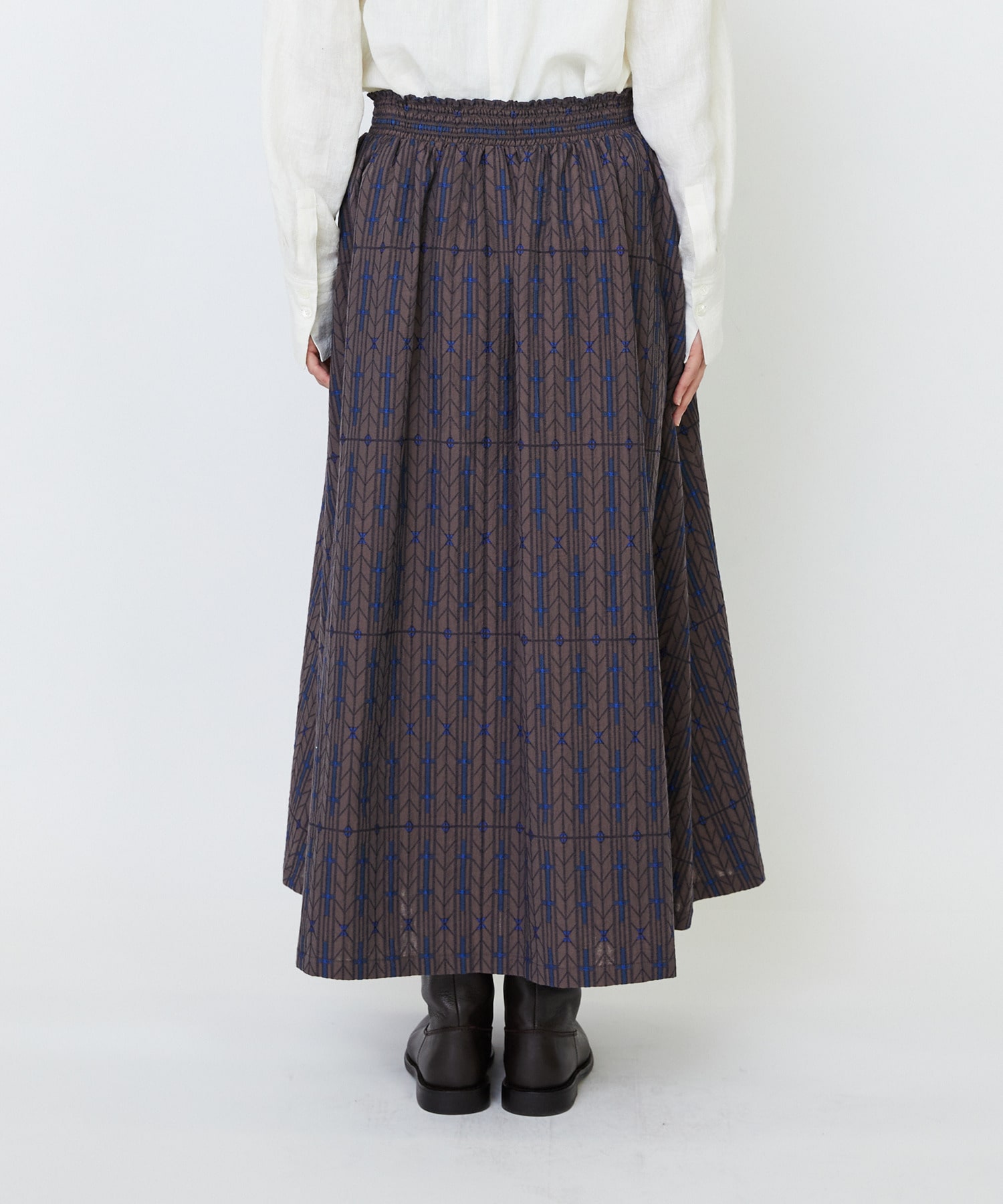 【LOISIR】オリジナルジャカードイージースカート 詳細画像 ブラウン系その他 20