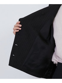 【LOISIR】ウールリネンヘリンボーンベスト 詳細画像 チャコールグレー 15