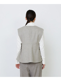 【LOISIR】クラシカルツイードAラインベスト 詳細画像 ベージュ系その他 10