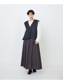 【LOISIR】クラシカルツイードAラインベスト 詳細画像 ベージュ系その他 12