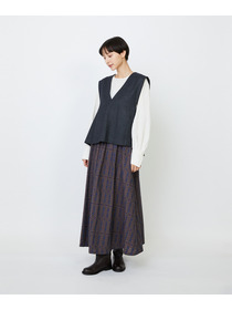 【LOISIR】クラシカルツイードAラインベスト 詳細画像 ベージュ系その他 13