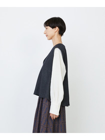 【LOISIR】クラシカルツイードAラインベスト 詳細画像 ベージュ系その他 17