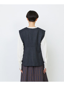 【LOISIR】クラシカルツイードAラインベスト 詳細画像 ベージュ系その他 18