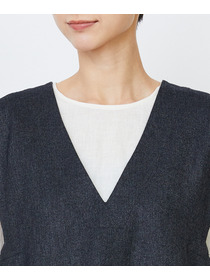 【LOISIR】クラシカルツイードAラインベスト 詳細画像 ベージュ系その他 19