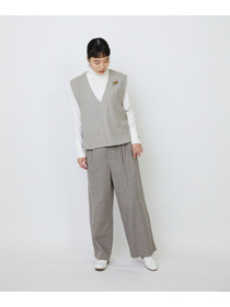 【LOISIR】クラシカルツイードAラインベスト 詳細画像 ベージュ系その他 2