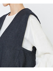 【LOISIR】クラシカルツイードAラインベスト 詳細画像 ベージュ系その他 21