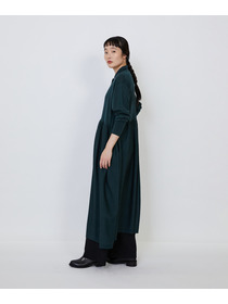【LOISIR】｜2BUY10%OFF・3BUY20%OFF｜ウール梳毛天竺ポロワンピース 詳細画像 チャコールグレー 14
