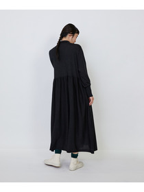 【LOISIR】｜2BUY10%OFF・3BUY20%OFF｜ウール梳毛天竺ポロワンピース 詳細画像 チャコールグレー 24