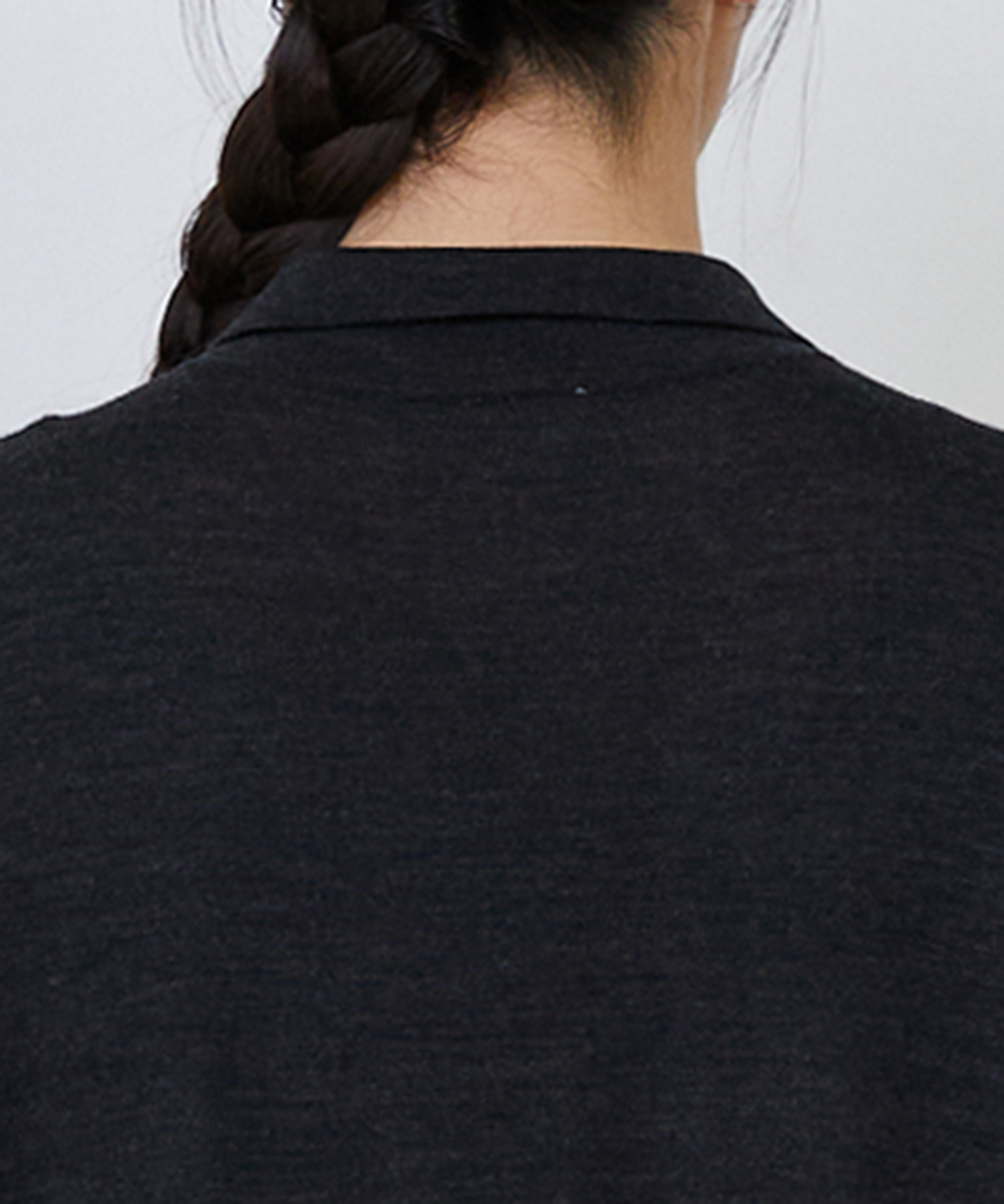 【LOISIR】｜2BUY10%OFF・3BUY20%OFF｜ウール梳毛天竺ポロワンピース 詳細画像 チャコールグレー 29