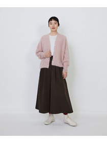 【LOISIR】カシミヤファー加工カーディガン 詳細画像 グレー 10