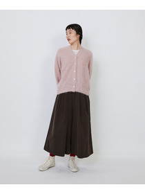 【LOISIR】カシミヤファー加工カーディガン 詳細画像 グレー 12