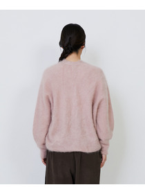 【LOISIR】カシミヤファー加工カーディガン 詳細画像 グレー 17