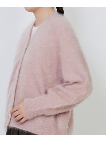 【LOISIR】カシミヤファー加工カーディガン 詳細画像 グレー 20