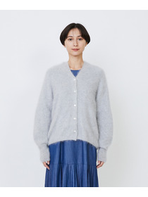 【LOISIR】カシミヤファー加工カーディガン 詳細画像 グレー 6