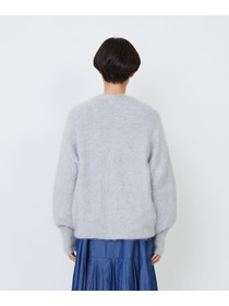 【LOISIR】カシミヤファー加工カーディガン 詳細画像 グレー 8