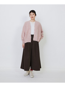 【LOISIR】カシミヤファー加工カーディガン 詳細画像 グレー 9