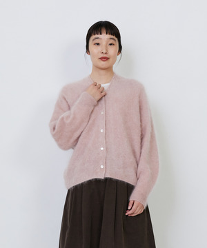 【LOISIR】カシミヤファー加工カーディガン 詳細画像 ピンク 1