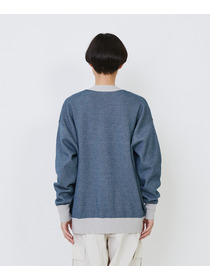 【LOISIR】【リバーシブル・ユニセックス】コットンダブルジャカードカーディガン 詳細画像 ブラック 10