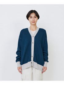 【LOISIR】【リバーシブル・ユニセックス】コットンダブルジャカードカーディガン 詳細画像 ブラック 11