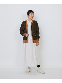 【LOISIR】【リバーシブル・ユニセックス】コットンダブルジャカードカーディガン 詳細画像 ブラック 15