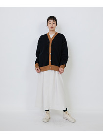 【LOISIR】【リバーシブル・ユニセックス】コットンダブルジャカードカーディガン 詳細画像 ブラック 21