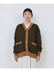 【LOISIR】【リバーシブル・ユニセックス】コットンダブルジャカードカーディガン 詳細画像 ブラック 24